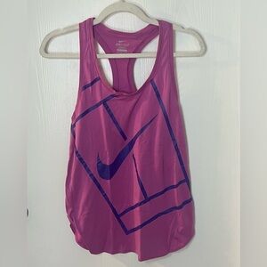 Nike Women's Vibrant Pink and Purple Tank Top